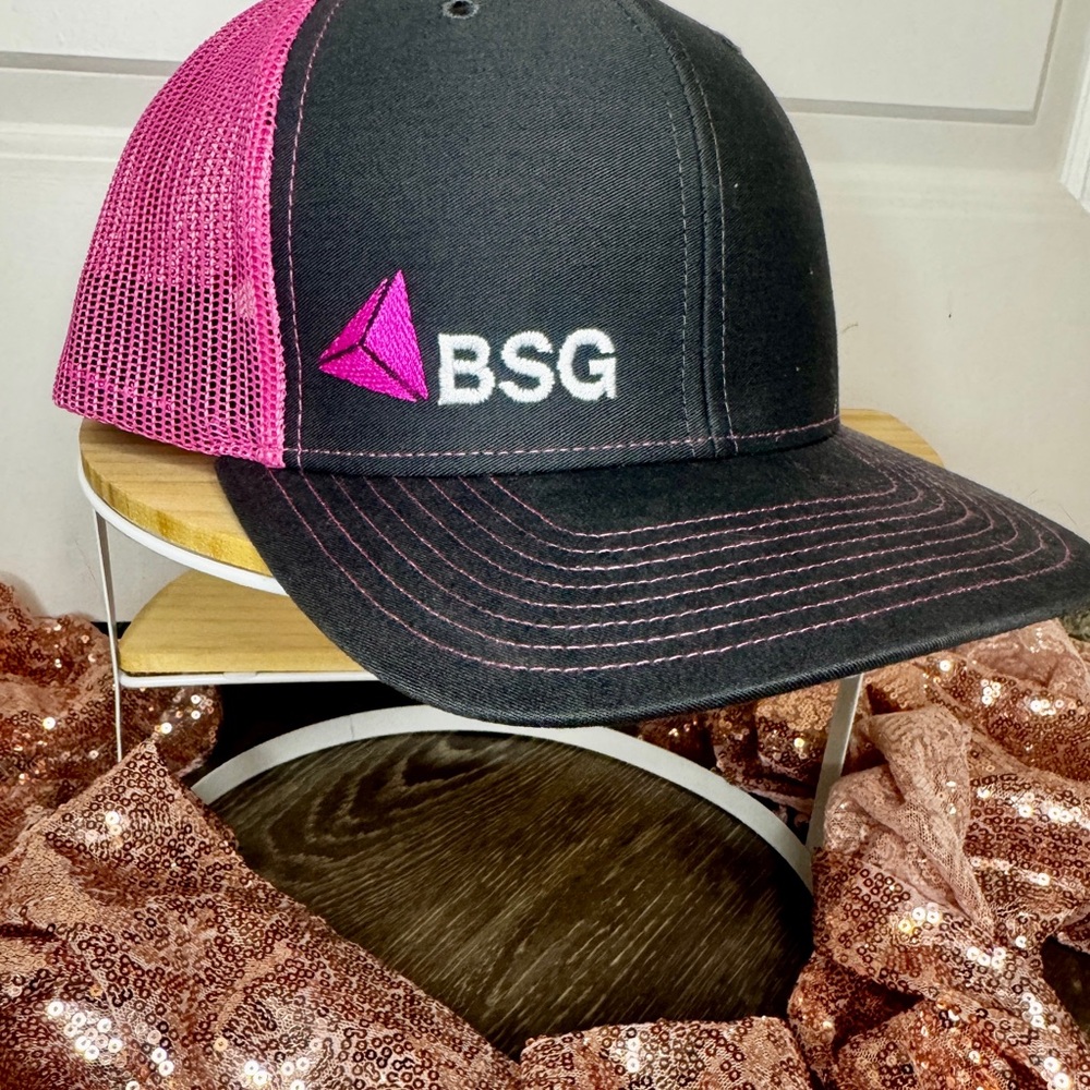BSG Black and Pink Trucker Hat - Picture 6 of 6